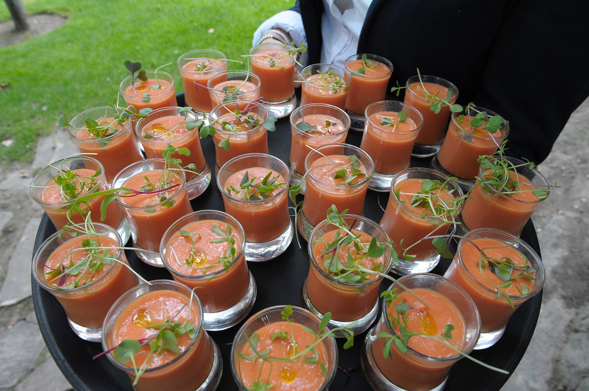 Platos de alta cocina Finca para bodas Jardín el Botero